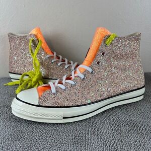 Converse Chuck Taylor All Star 70 Hi x JW Anderson Glitter Shoes Men's Size 13